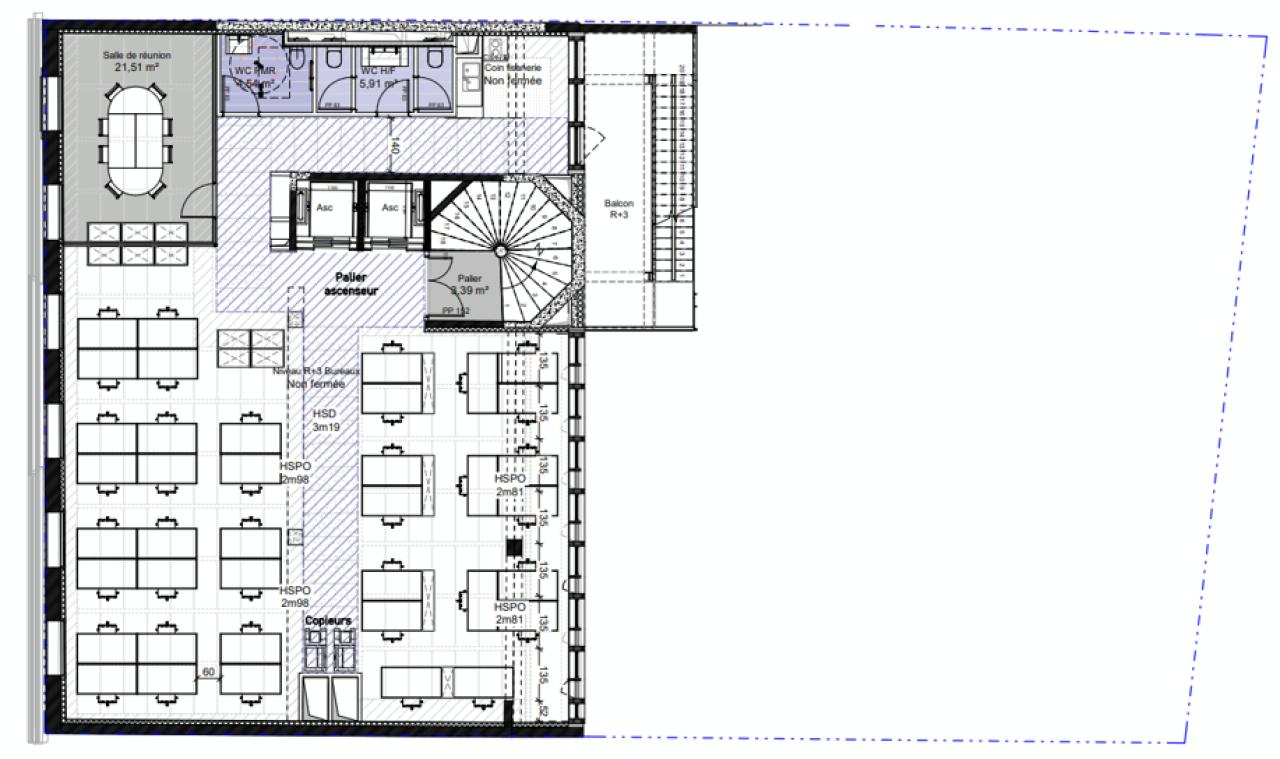 Bureau Paris 1334m² Location bureau Paris OLBUR2101448 6